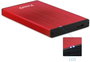 Tooq TQE-2527R Caja Externa para Disco Duro 2.5 Pulgadas, Rojo